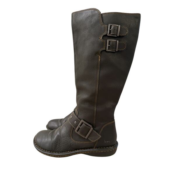 B.O.C. Women's Oliver Leather Knee-High Riding Boots Brown- Black 7.5 - Picture 6 of 8